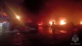 В Пензе произошел пожар на складе продукции из полиэтилена
