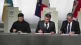 Макрон смазал церемонию подписания декларации по развертыванию войск на Украине