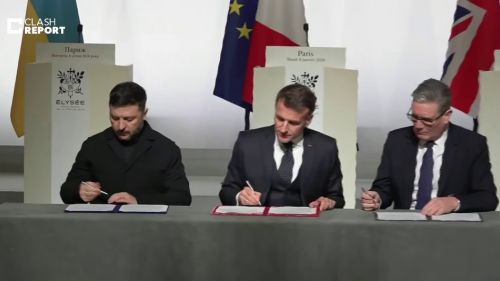 Макрон смазал церемонию подписания декларации по развертыванию войск на Украине