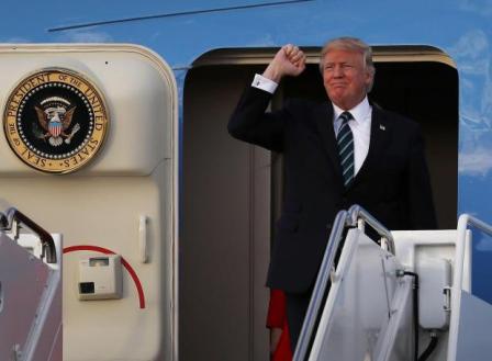 Дональд Трамп начинает первое заграничное турне на посту президента США