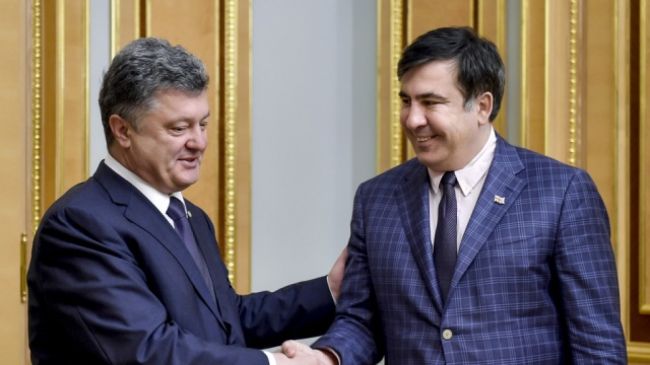 Петр Порошенко и Михаил Саакашвили Петр Порошенко и Михаил Саакашвили