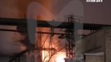 На Новолипецком металлургическом комбинате произошел пожар из-за падения дрона