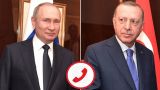 Эрдоган и Путин обсудили по телефону ситуацию на Украине и двусторонние отношения