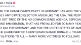 Великий день: Народ Германии устал от политики, лишенной здравого смысла — Трамп