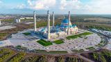 Назарбаев показался на публике, открыв самую большую мечеть в Центральной Азии