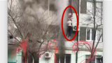 Житель Махачкалы вытащил ребенка из огня через окно многоэтажки — видео