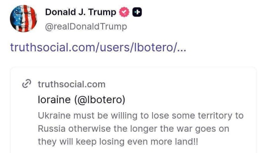 Ни добавил, ни убавил: Трамп перепостил мнение насчет передачи территорий Киевом
